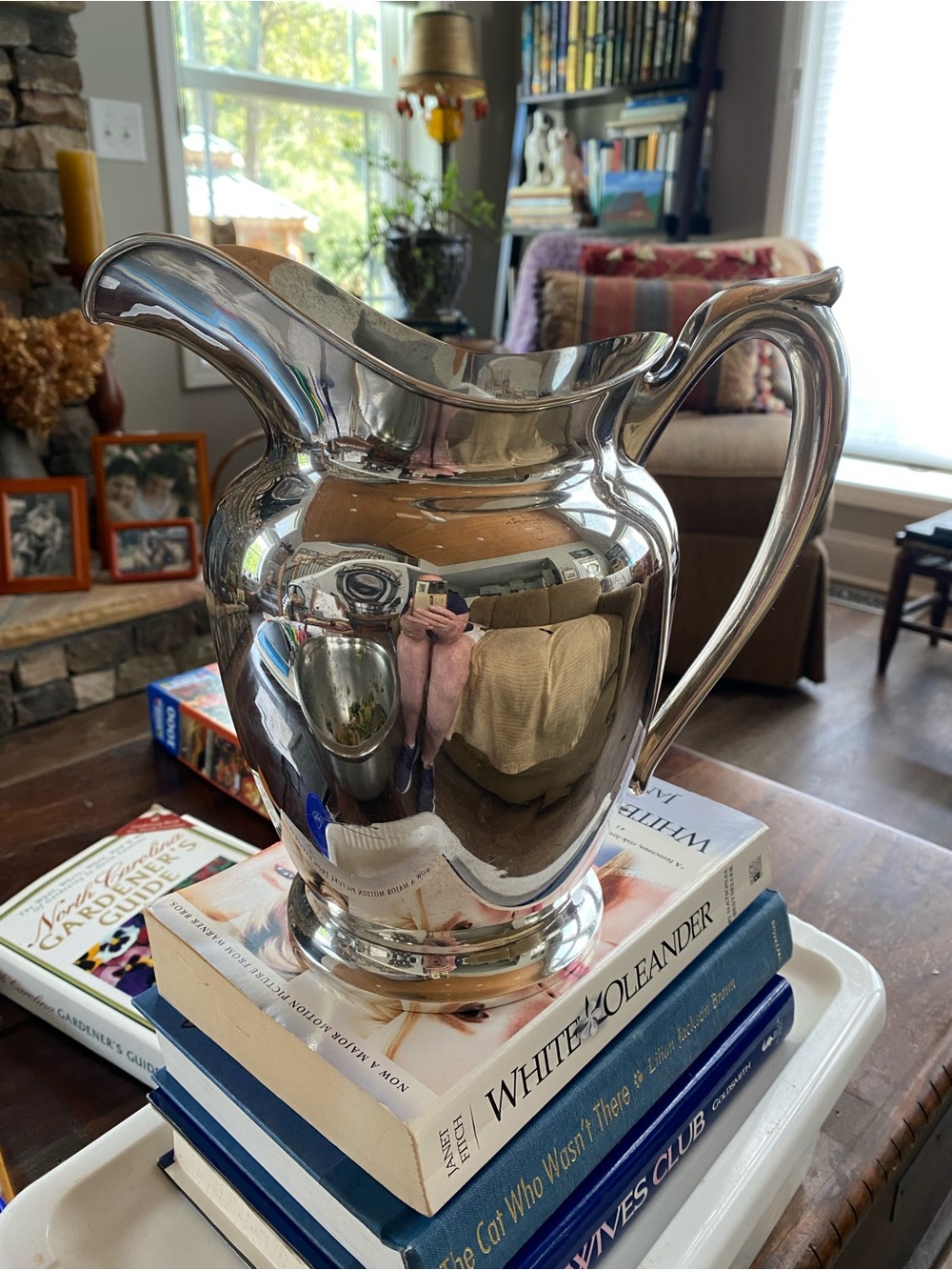 Fisher Sterling Silver Water Pitcher Monogram "W"